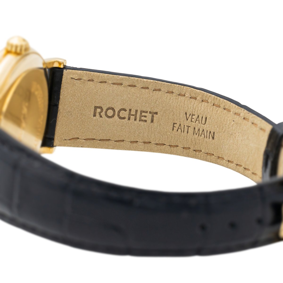 Montre VACHERON CONSTANTIN "L'anglaise 05/2024" en or jaune et cuir - Castafiore