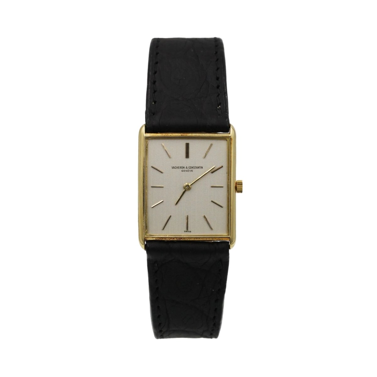 Montre VACHERON CONSTANTIN "Tank Classique" en or jaune et cuir - Castafiore