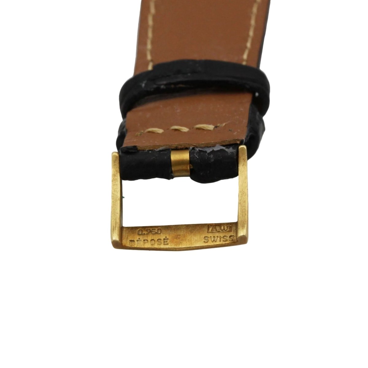 Montre VACHERON CONSTANTIN "Tank Classique" en or jaune et cuir - Castafiore