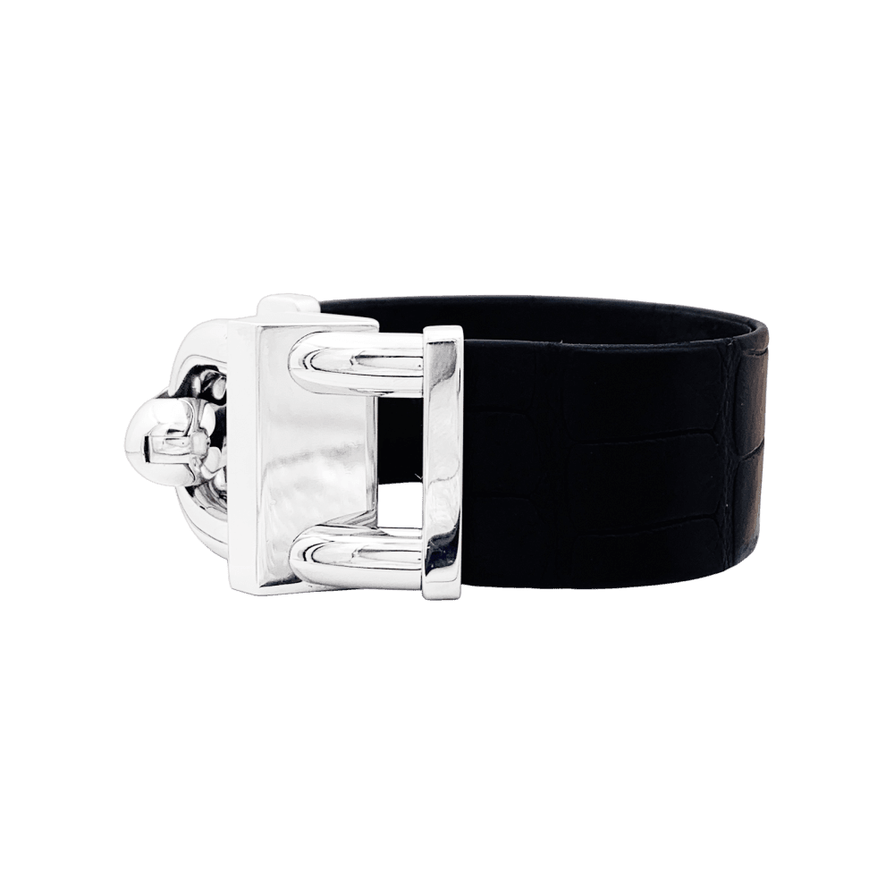 Watch Van Cleef & Arpels, "Cadenas", steel, leather.