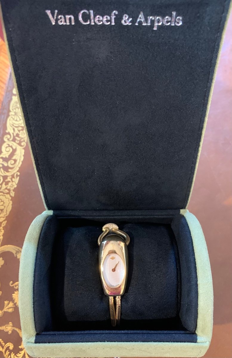 Montre VAN CLEEF & ARPELS Cadenas en or jaune et diamants - Castafiore