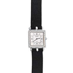 Montre VAN CLEEF & ARPELS "Classique" en or blanc et diamants - Castafiore