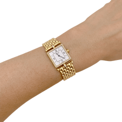 Montre VAN CLEEF & ARPELS "Classique" en or jaune et diamants - Castafiore