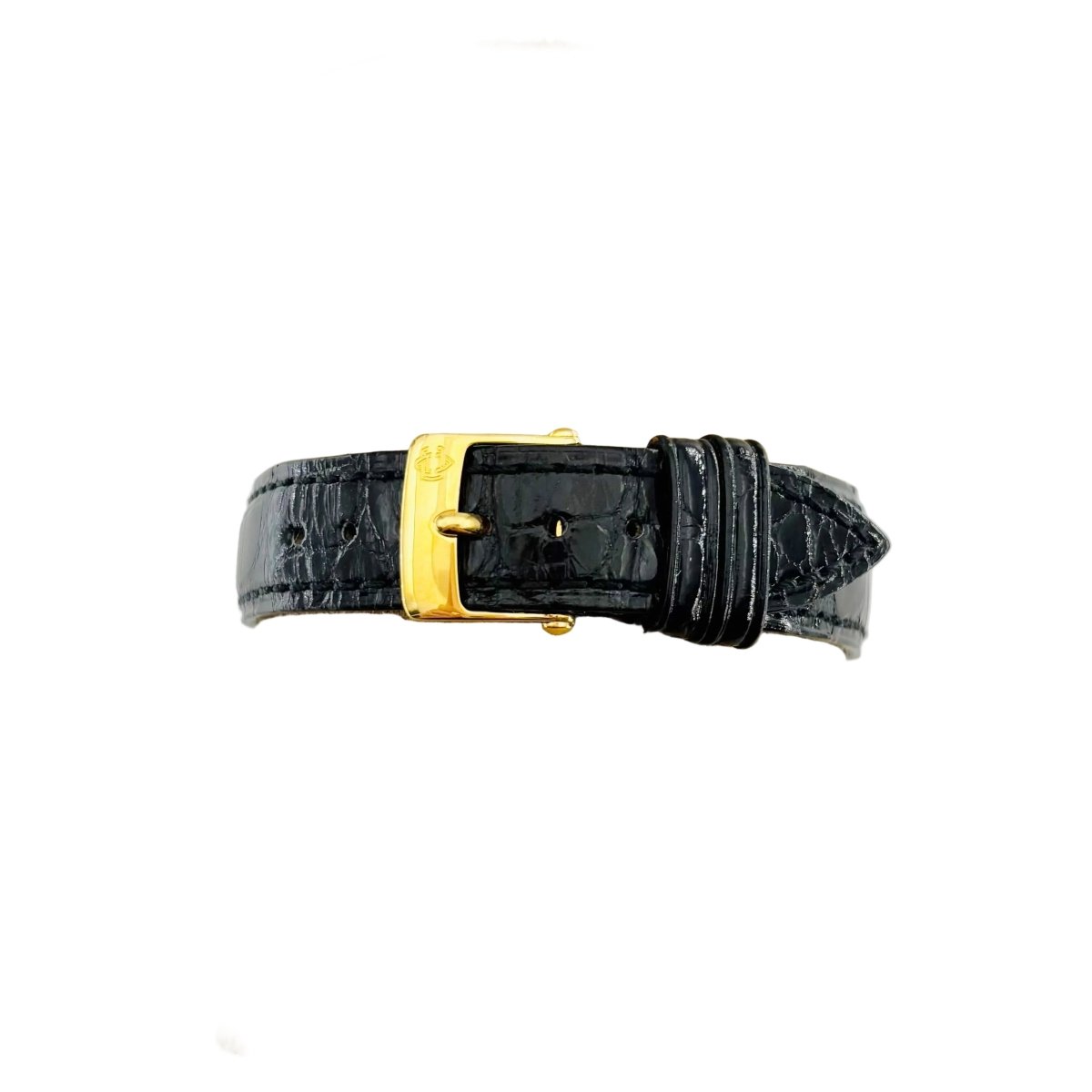 Montre VAN CLEEF & ARPELS "La Collection" en or jaune, acier et cuir - Castafiore