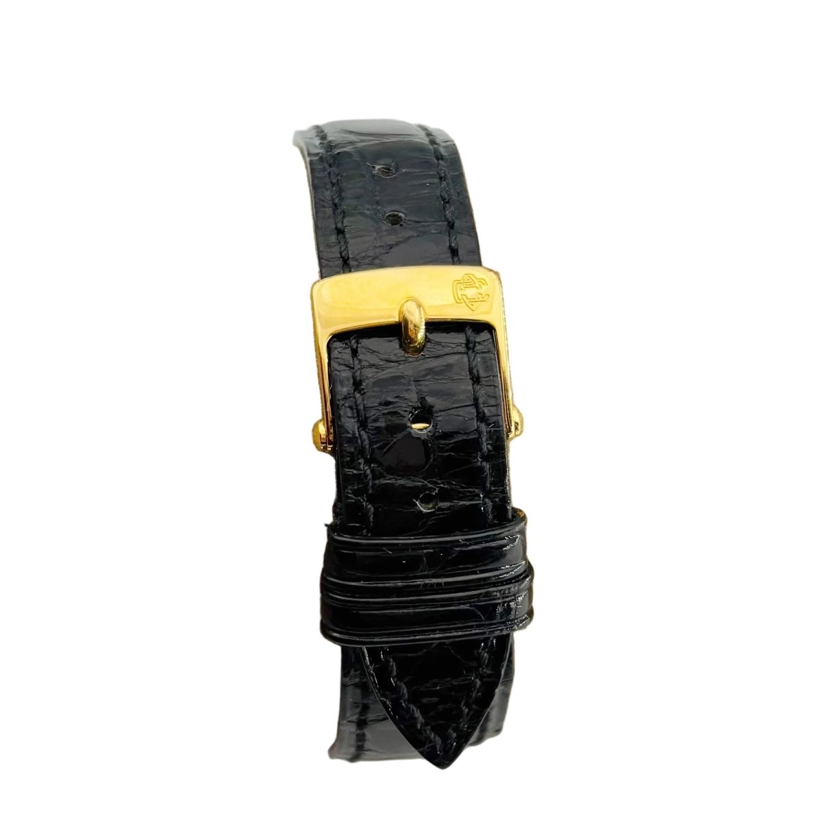 Montre VAN CLEEF & ARPELS "La Collection" en or jaune, acier et cuir - Castafiore