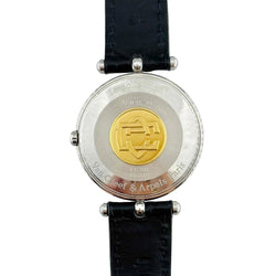 Montre VAN CLEEF & ARPELS La Collection en or jaune, acier et cuir