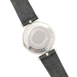 Montre VAN CLEEF & ARPELS "PA 49" en or jaune, acier et cuir - Castafiore