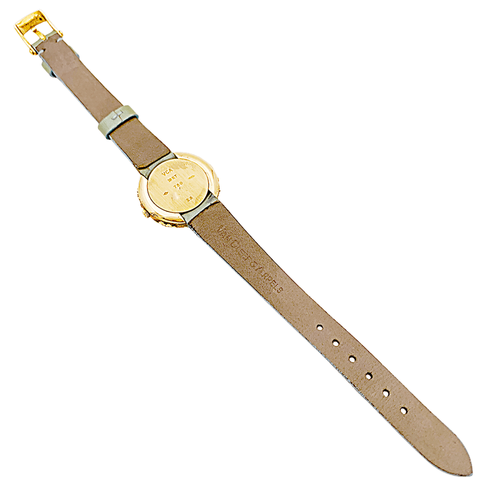 Watch Van Cleef & Arpels, "Tess", yellow gold and diamonds.