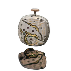 Montre VANCHERON & CONSTANTIN "Étrier" en or rose et cuir - Castafiore