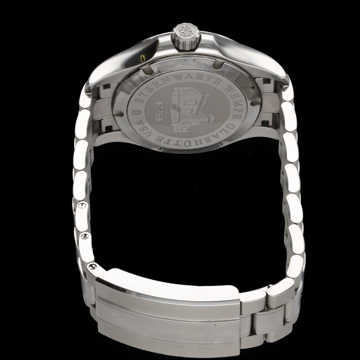 Montre Wempe Glashutte Zeitmeister Chronomètre en Acier automatique de 2017. Boite et papiers d'origine - Castafiore