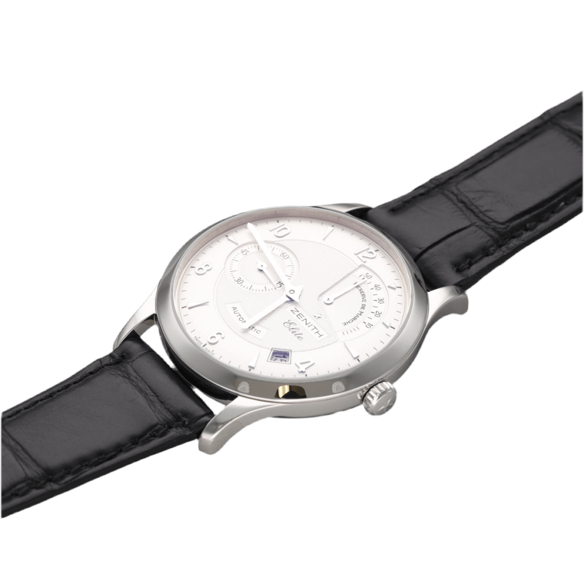 Montre ZENITH "Elite Réserve de Marche" en acier - Castafiore