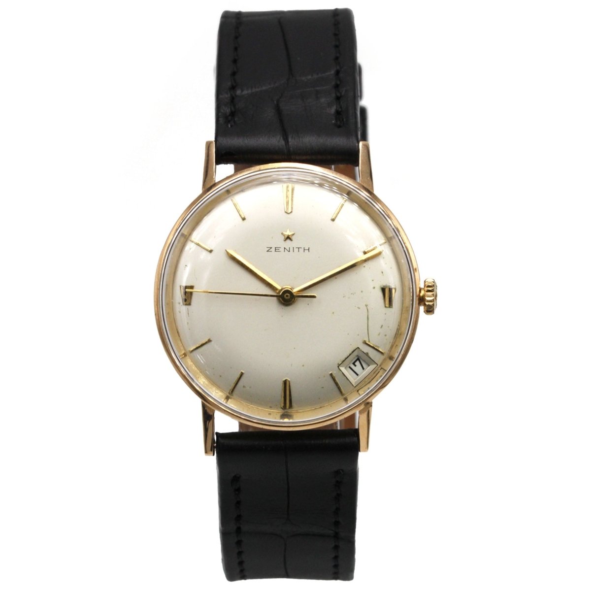 Montre ZÉNITH "Stellina" en or rose et cuir - Castafiore