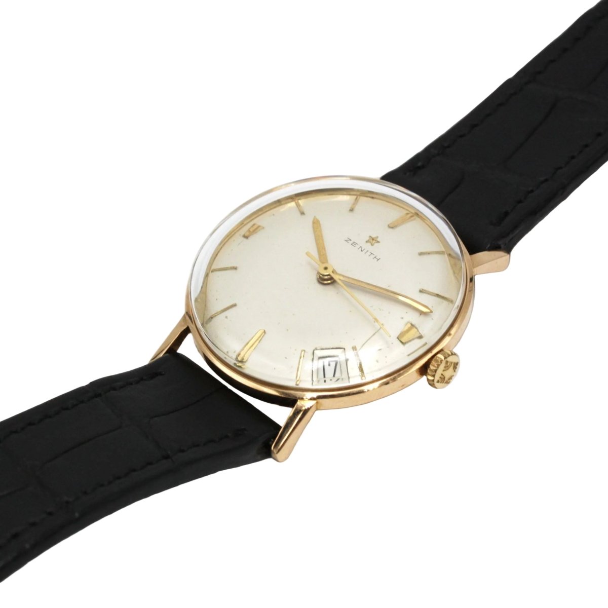 Montre ZÉNITH "Stellina" en or rose et cuir - Castafiore