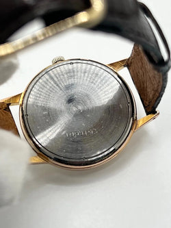 Montre ZENITH "Stellina Vintage" plaqué or rose, acier et cuir - Castafiore