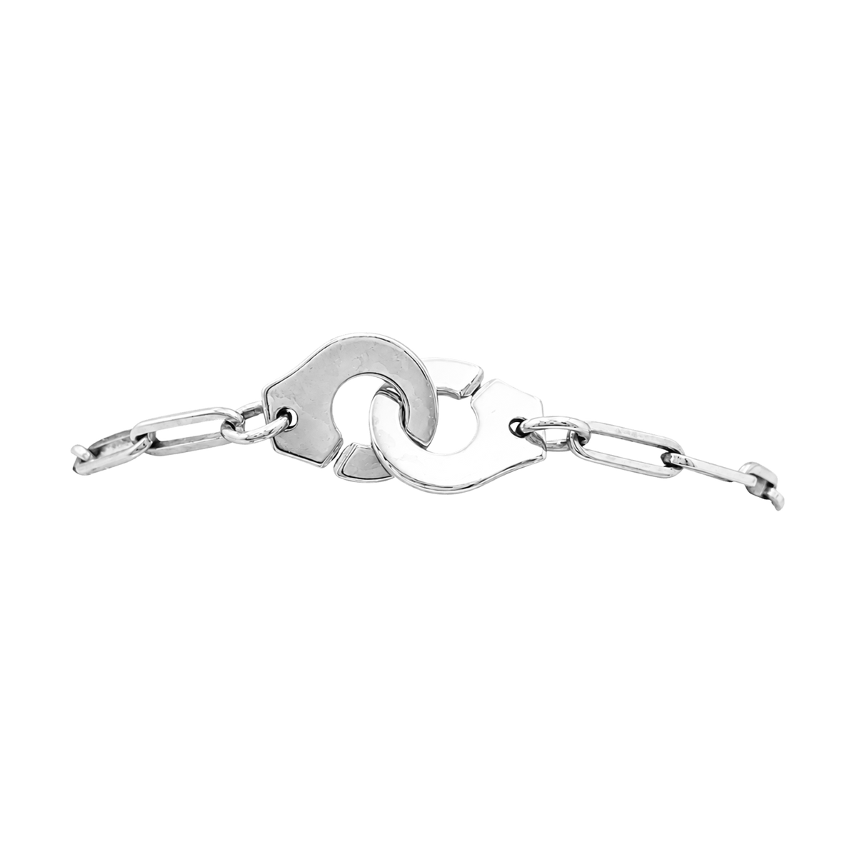 Bracelet Dinh Van, "Menottes", or blanc.