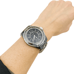 Montre Chanel, "J12", céramique noire, acier.