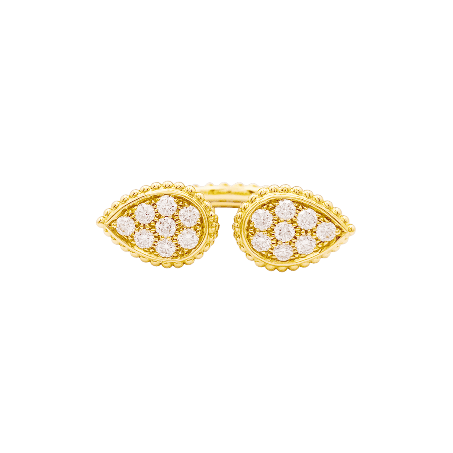 Bague Boucheron, "Serpent Bohème Motif S", or jaune, diamants.