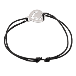 O.J. Perrin Bracelet Coeur légendes Or blanc - Castafiore