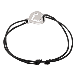 O.J. Perrin Bracelet Coeur légendes Or blanc - Castafiore