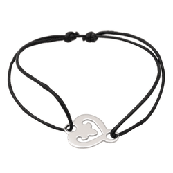 O.J. Perrin Bracelet Coeur légendes Or blanc - Castafiore