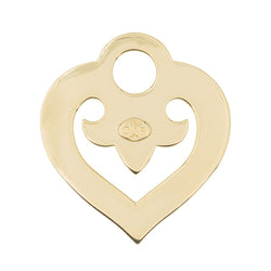 O.J. Perrin Pendentif Coeur Cœur légende Or jaune - Castafiore