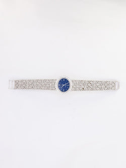 OMEGA Constellation - Montre or blanc diamants lapis - lazuli - Castafiore