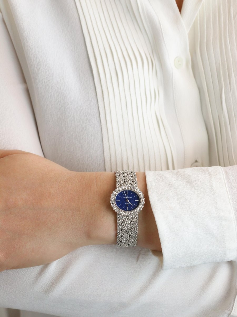 OMEGA Constellation - Montre or blanc diamants lapis - lazuli - Castafiore