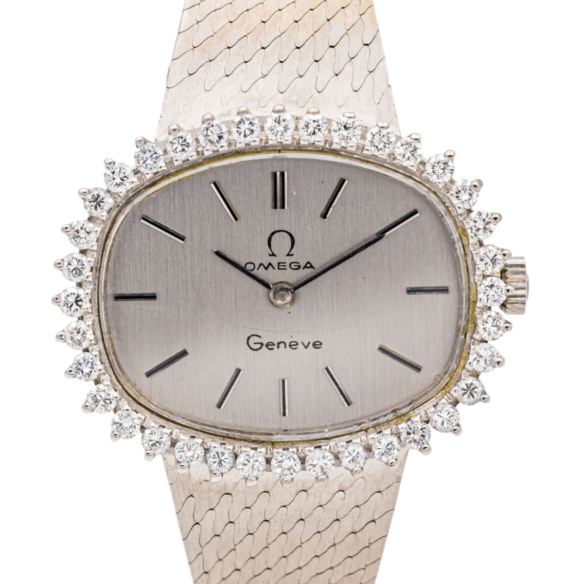 Omega Montre De Ville Or blanc Diamant - Castafiore