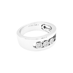 Bague Messika, "Move Joaillerie", or blanc, diamants.
