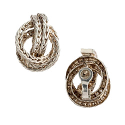 Paire de boucle d’oreille en n a regent collection vendome de la maison Hermès - Castafiore