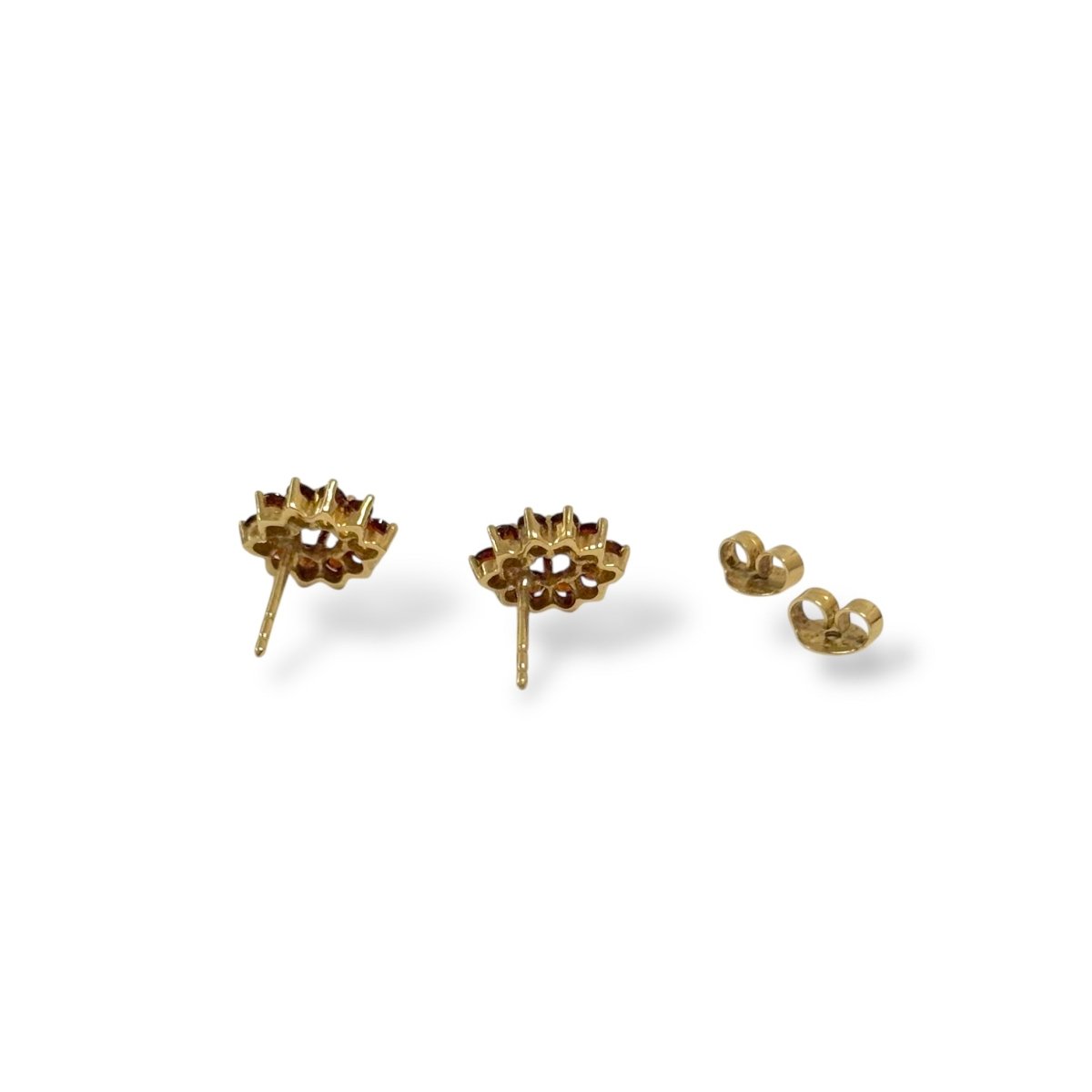 Paire de boucles d'oreilles aux grenats - Castafiore
