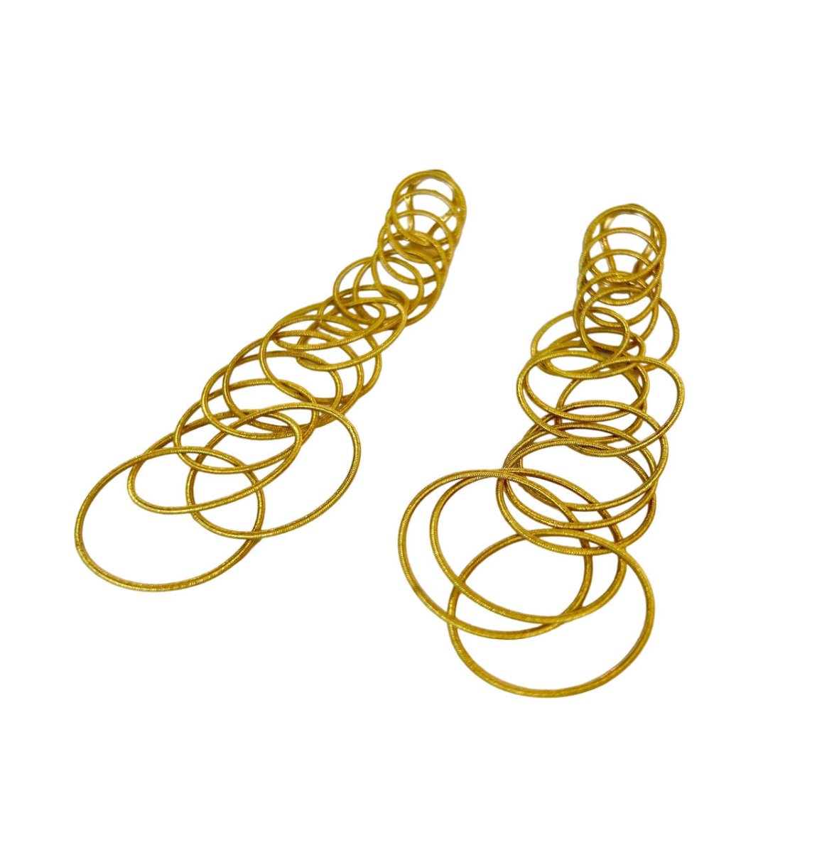 Paire de boucles d'oreilles BUCCELLATI "Hawaïï grand modèle" en or jaune - Castafiore