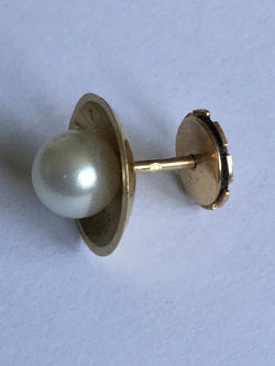 Paire De Boucles D’oreilles Or Et Perles - Castafiore