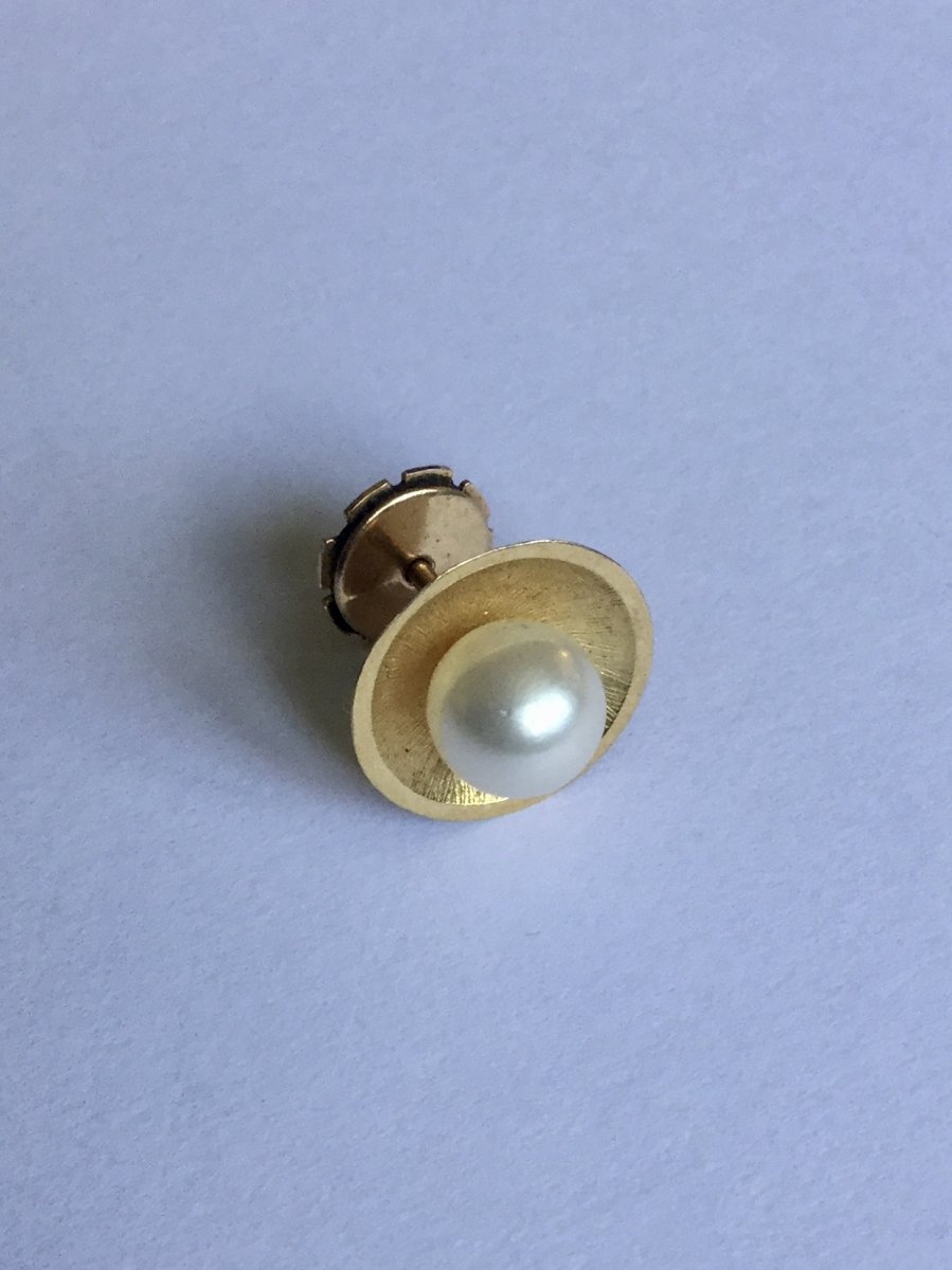 Paire De Boucles D’oreilles Or Et Perles - Castafiore