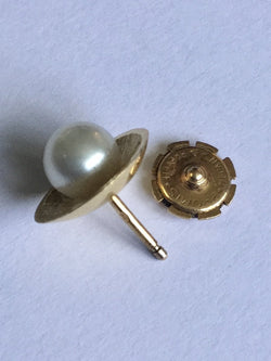 Paire De Boucles D’oreilles Or Et Perles - Castafiore