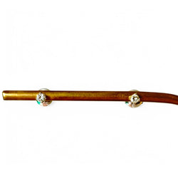 Paire de clous d'oreilles or gris et diamants - Castafiore