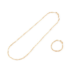 Parure à maillons en or jaune - Castafiore