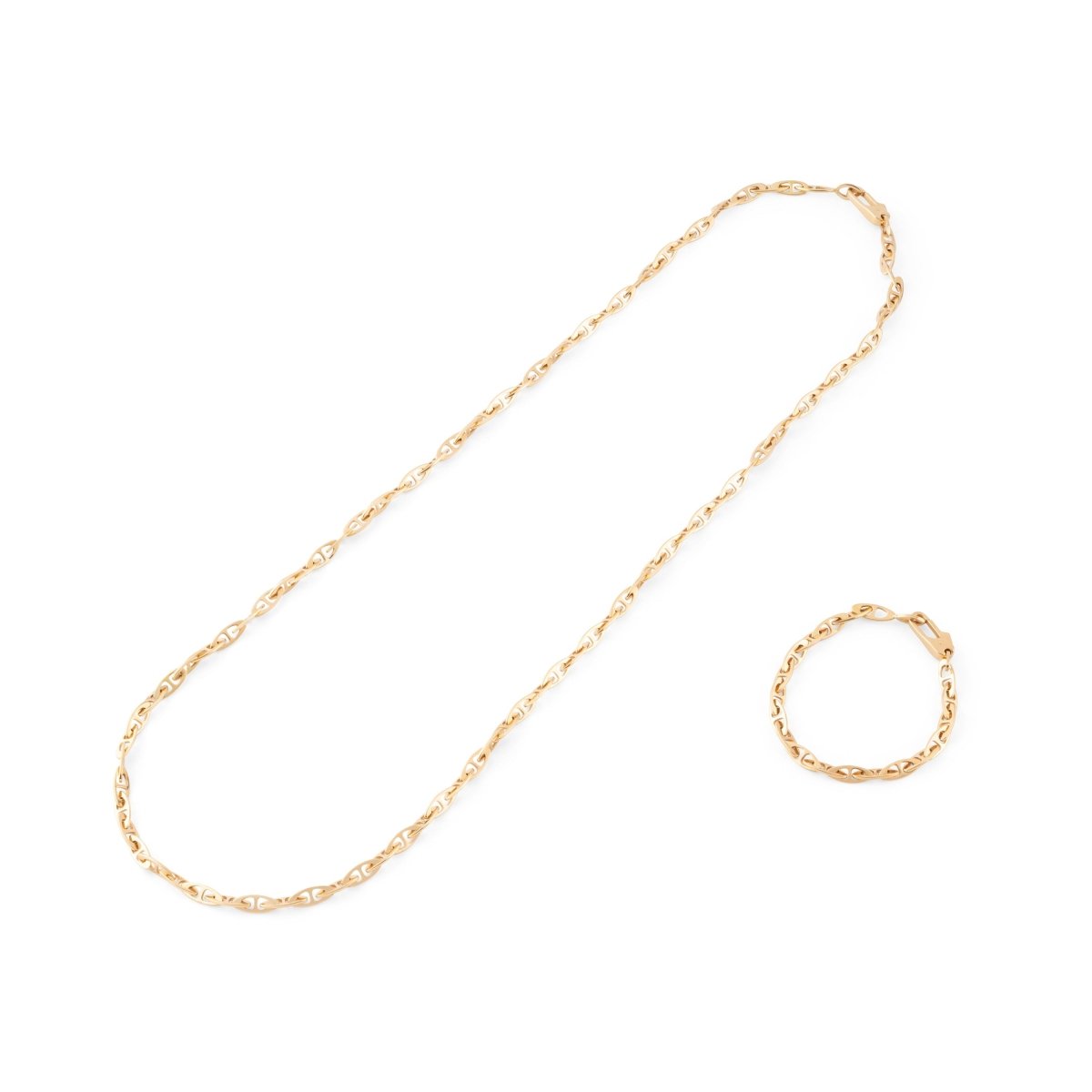 Parure à maillons en or jaune - Castafiore