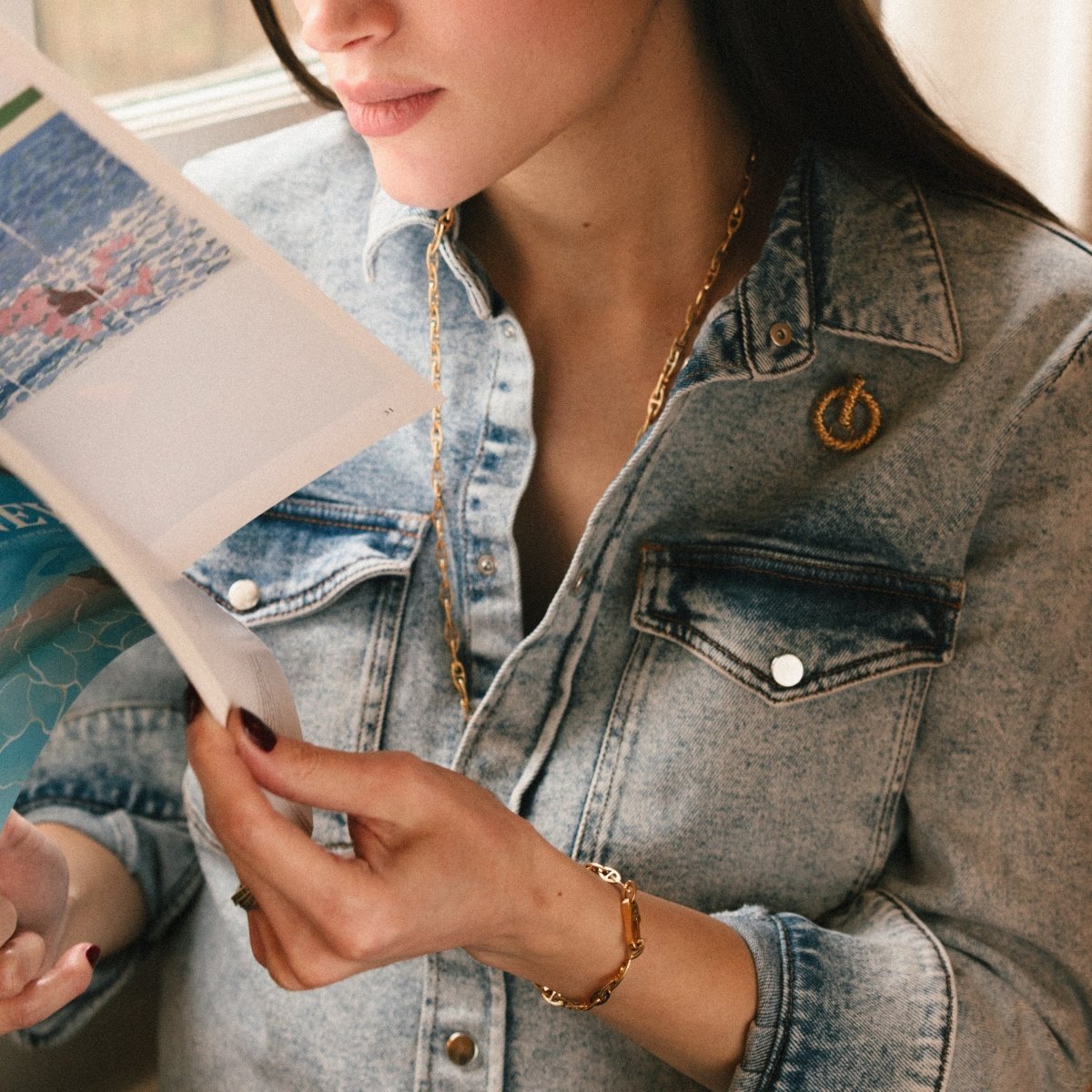 Parure à maillons en or jaune - Castafiore