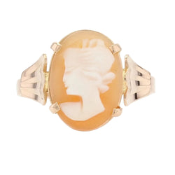 Parure bague et boucles d'oreilles camées - Castafiore