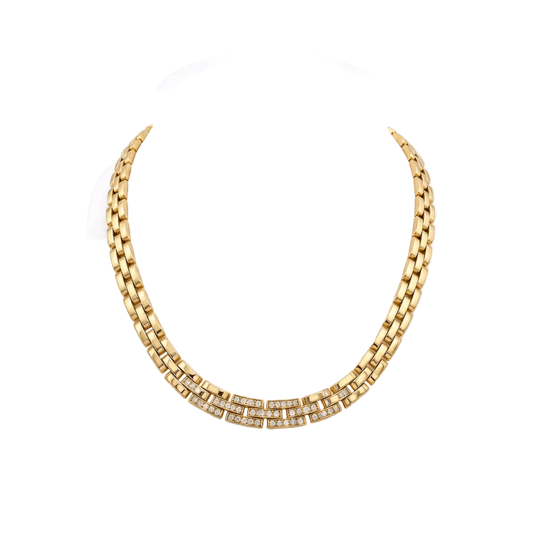 Parure CARTIER "Panthère" en or jaune et diamants - Castafiore