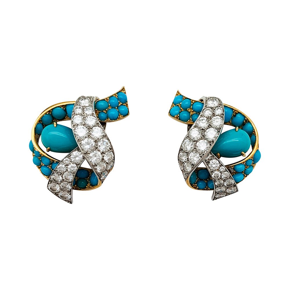 Parure CARTIER Paris, turquoises et diamants - Castafiore
