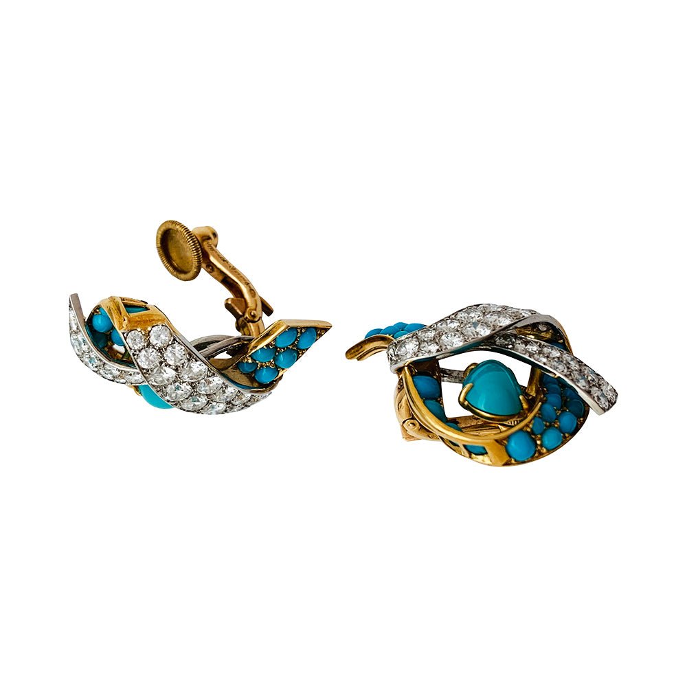 Parure CARTIER Paris, turquoises et diamants - Castafiore