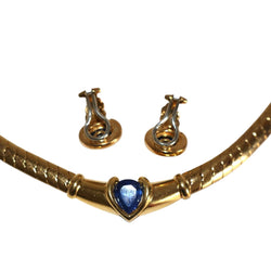 Parure Collier Maille et Boucles d'oreilles Clips PATEK PHILIPPE en or jaune - Castafiore