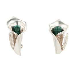 Parure en argent et malachite - Castafiore