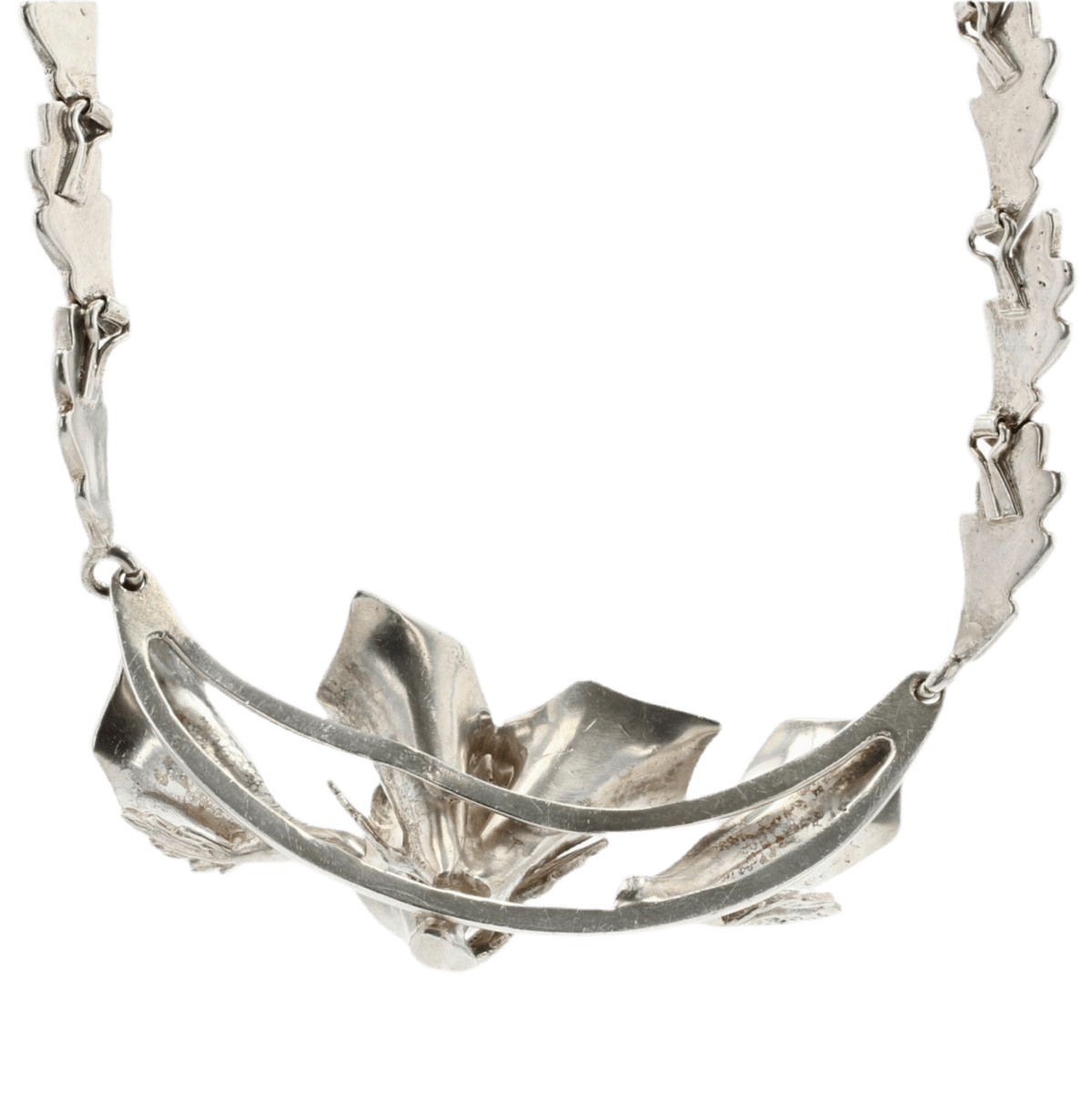 Parure en argent et malachite - Castafiore