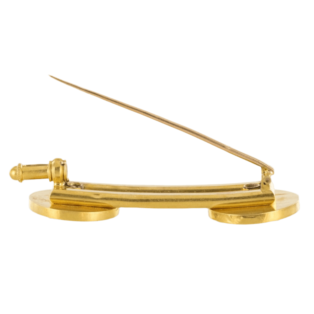 Parure en or jaune, onyx et diamants - Castafiore