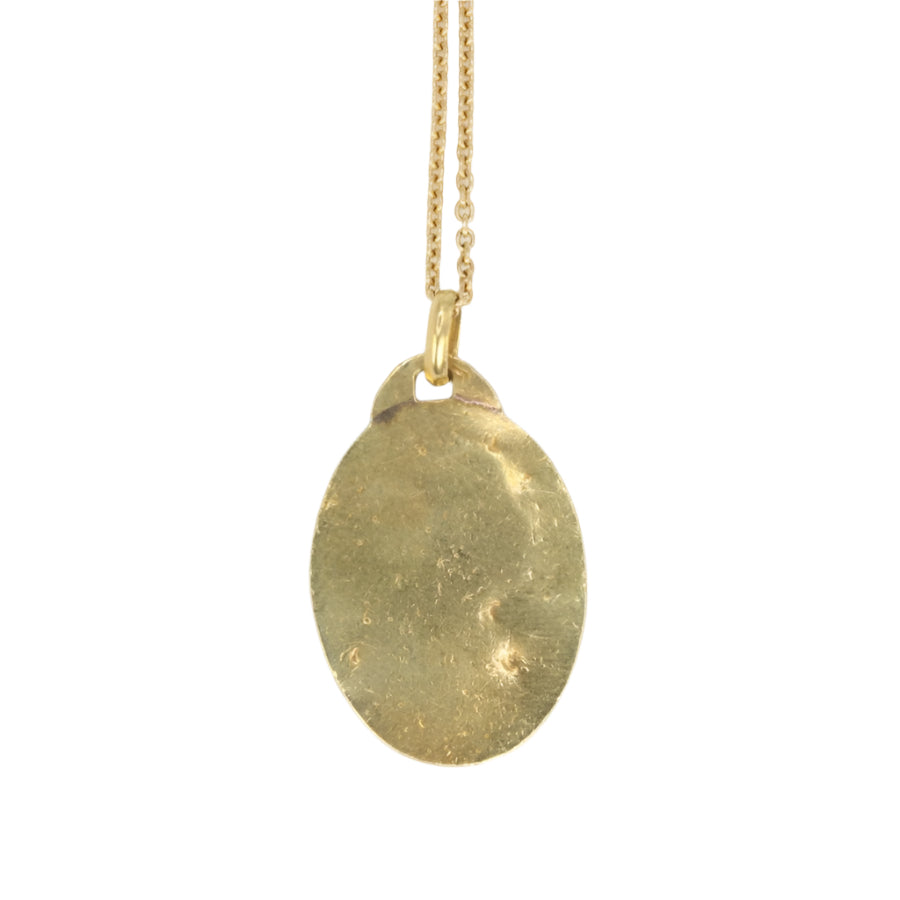 PAUL BRANDT Médaille ancienne en or figurant la vierge - Castafiore