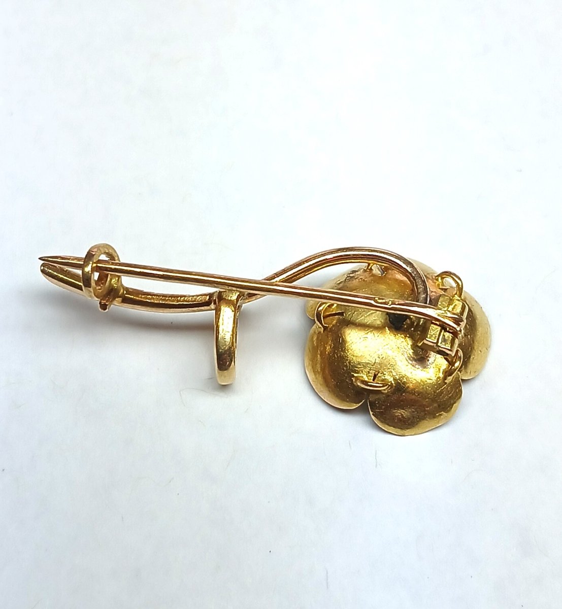 Paul Ducellier, Broche ancienne, fleur de cerisier, fin XIXe siècle - Castafiore