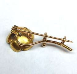 Paul Ducellier, Broche ancienne, fleur de cerisier, fin XIXe siècle - Castafiore